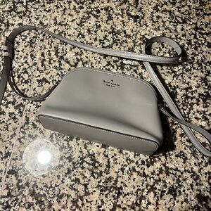 Kate Spade Gray Crossbody Bag with Sleek Minimalist Design